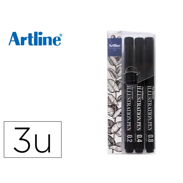 ESTUCHE DE 3 ROTULADORES ARTLINE CALIBRADOS MICROMETRICO EK280W3ILN 171662 ESTUCHE DE 3 ROTULADORES ARTLINE CALIBRADOS MICROMETRICO EK280W3ILN 171662