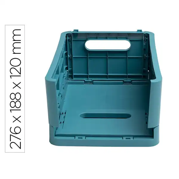CAJA PLEGABLE EXACOMPTA MIDI SKANDI PP RECICLADO AZUL PACIFICO 276X188X120 MM 27134D 171677 CAJA PLEGABLE EXACOMPTA MIDI SKANDI PP RECICLADO AZUL PACIFICO 276X188X120 MM 27134D 171677