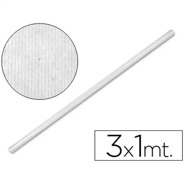 PAPEL KRAFT LIDERPAPEL BLANCO ROLLO 3X1 MT PK06 17330 PAPEL KRAFT LIDERPAPEL BLANCO ROLLO 3X1 MT PK06 17330