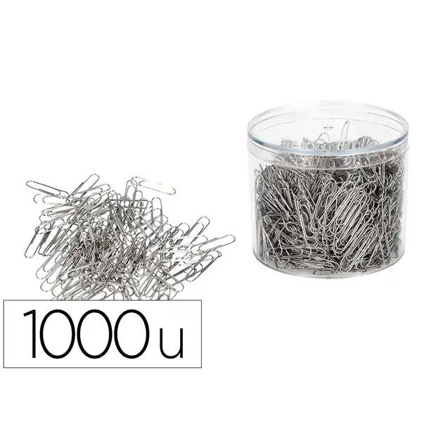 CLIPS NIQUELADOS Q-CONNECT Nº2 33 MM CUBILETE DE 1000 UDS KF03720 19365 CLIPS NIQUELADOS Q-CONNECT Nº2 33 MM CUBILETE DE 1000 UDS KF03720 19365
