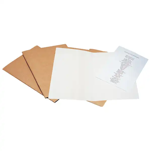 SUBCARPETA LIDERPAPEL Fº KRAFT INTERIOR BLANCO 240G/M2 SC24 23657