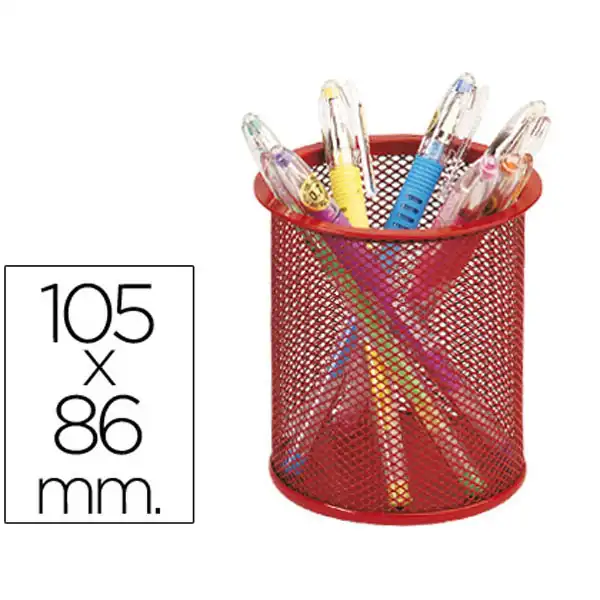 CUBILETE Q-CONNECT DE REJILLA METALICO ROJO (24222) CUBILETE Q-CONNECT DE REJILLA METALICO ROJO (24222)