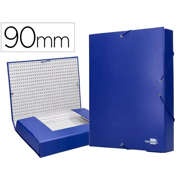 CAJA DE PROYECTOS Fº LOMO 9 CARTON FORRADO AZUL LIDERPAPEL PY91 25296 CAJA DE PROYECTOS Fº LOMO 9 CARTON FORRADO AZUL LIDERPAPEL PY91 25296