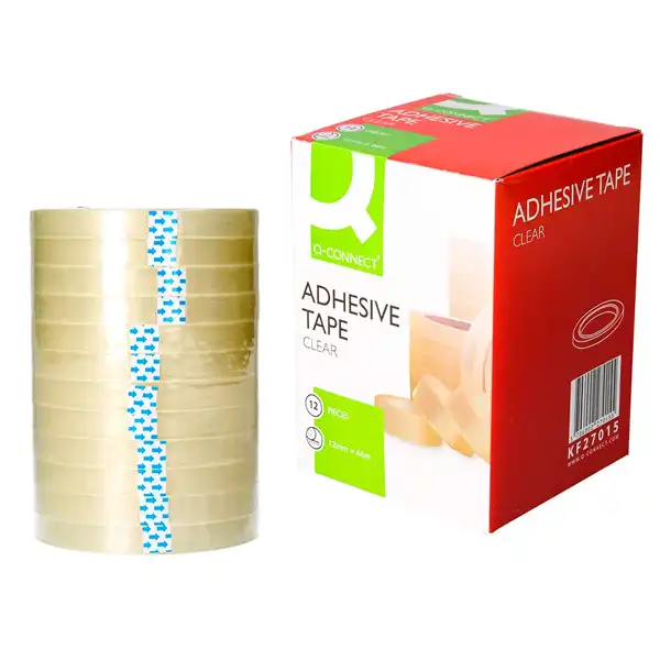 CINTA ADHESIVA Q-CONNECT TRANSPARENTE 66 MT X 12 MM KF27015 25930
