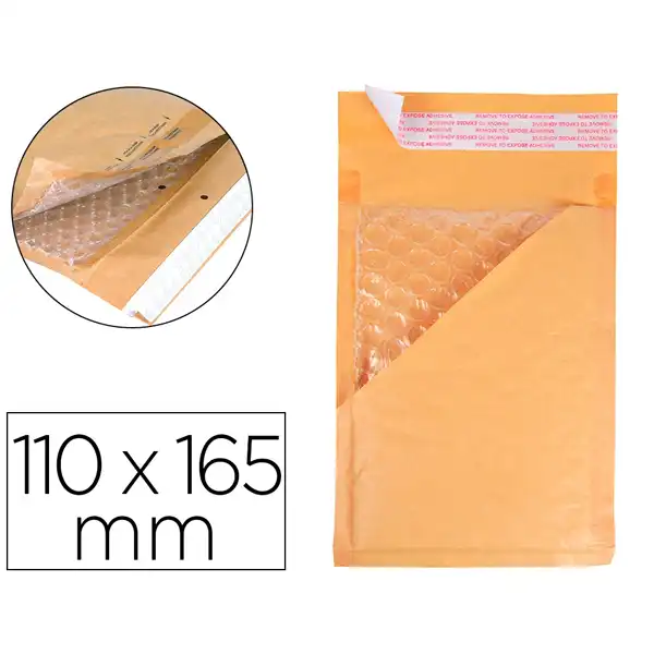 BOLSAS BURBUJAS KRAFT Nº11 110X165 MM. 26010 KF15010 BOLSAS BURBUJAS KRAFT Nº11 110X165 MM. 26010 KF15010