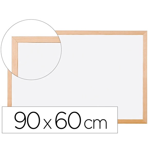 PIZARRA BLANCA Q-CONNECT MELAMINA MARCO DE MADERA 90X60 CM KF03571 26354 PIZARRA BLANCA Q-CONNECT MELAMINA MARCO DE MADERA 90X60 CM KF03571 26354