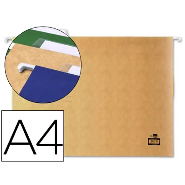 CARPETA COLGANTE LIDERPAPEL A4 KRAFT SF02 26906 CARPETA COLGANTE LIDERPAPEL A4 KRAFT SF02 26906