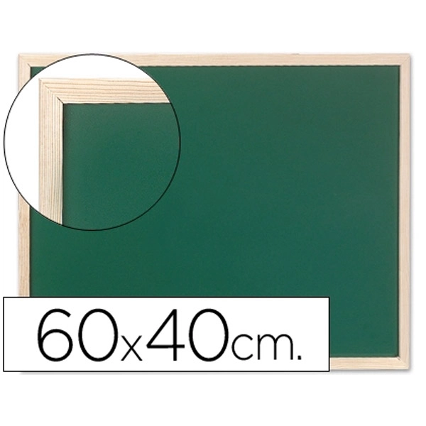 PIZARRA VERDE Q-CONNECT MARCO DE MADERA 60X40 CM SIN REPISA KF03584 27523 PIZARRA VERDE Q-CONNECT MARCO DE MADERA 60X40 CM SIN REPISA KF03584 27523