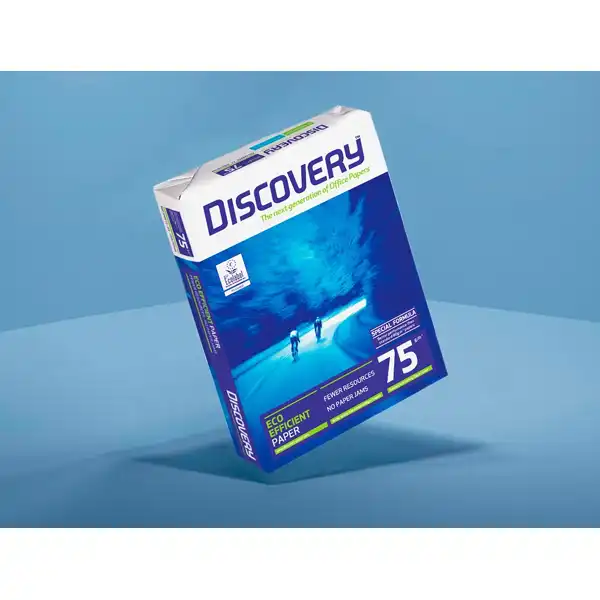 PAPEL FOTOCOPIADORA DISCOVERY DIN A3 75 GRS. PAPEL MULTIUSO INK-JET Y LASER-PAQ. DE 500 HJ 28241