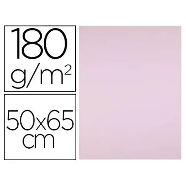 CARTULINA LIDERPAPEL 50X65 CM 180G/M2 ROSA CX31 28304 CARTULINA LIDERPAPEL 50X65 CM 180G/M2 ROSA CX31 28304