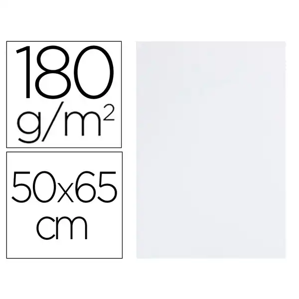 CARTULINA LIDERPAPEL 50X65 CM 180G/M2 BLANCO CX23 28307 CARTULINA LIDERPAPEL 50X65 CM 180G/M2 BLANCO CX23 28307