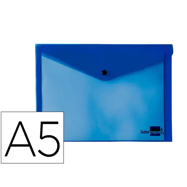 CARPETA LIDERPAPEL DOSSIER BROCHE 34352 PP DIN A5 AZUL TRANSPARENTE DS19 28981 CARPETA LIDERPAPEL DOSSIER BROCHE 34352 PP DIN A5 AZUL TRANSPARENTE DS19 28981