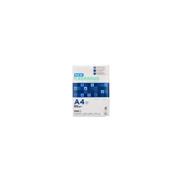 PAPEL FOTOCOPIADORA LIDERPAPEL GREENING A4 80 GRAMOS PAQ. DE 500 HJ FT01 29591 PAPEL FOTOCOPIADORA LIDERPAPEL GREENING A4 80 GRAMOS PAQ. DE 500 HJ FT01 29591