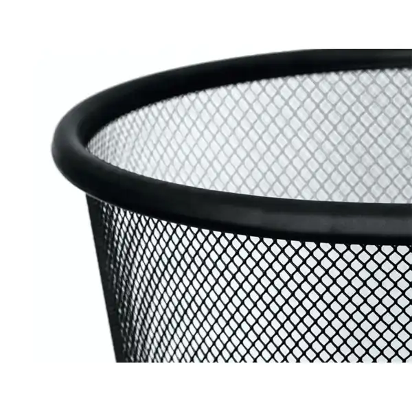 PAPELERA METALICA Q-CONNECT NEGRA REJILLA 295X345MM KF00871 29616 29616