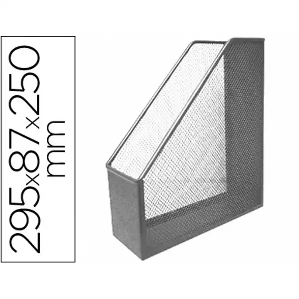 REVISTERO METALICO Q-CONNECT REJILLA GXA29 GRIS 87X295X250 MM KF00845 29627 REVISTERO METALICO Q-CONNECT REJILLA GXA29 GRIS 87X295X250 MM KF00845 29627