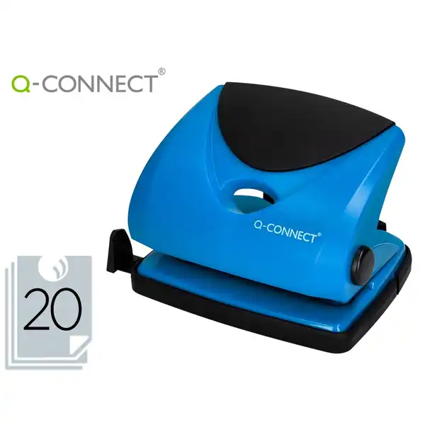TALADRADOR Q-CONNECT KF-02155 AZUL APERTURA 2MM CAPACIDAD 20HJ (31637) TALADRADOR Q-CONNECT KF-02155 AZUL APERTURA 2MM CAPACIDAD 20HJ (31637)