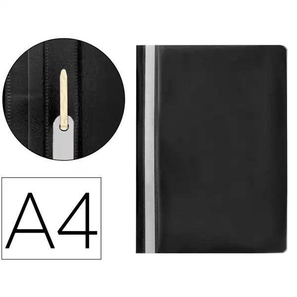 CARPETA DOSSIER FASTENER PLASTICO Q-CONNECT A4 NEGRA KF01453 32701 CARPETA DOSSIER FASTENER PLASTICO Q-CONNECT A4 NEGRA KF01453 32701