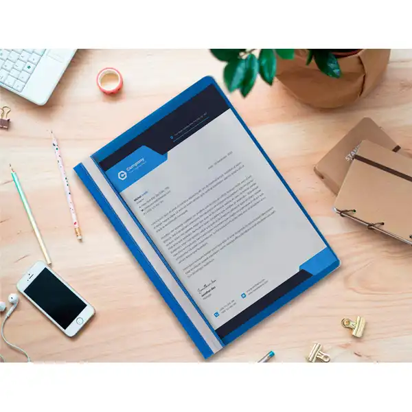 CARPETA DOSSIER FASTENER PLASTICO Q-CONNECT A4 AZUL KF01454 32702