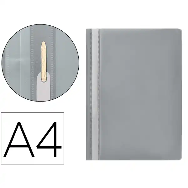 CARPETA DOSSIER FASTENER PLASTICO Q-CONNECT A4 GRIS KF01650 32706 CARPETA DOSSIER FASTENER PLASTICO Q-CONNECT A4 GRIS KF01650 32706