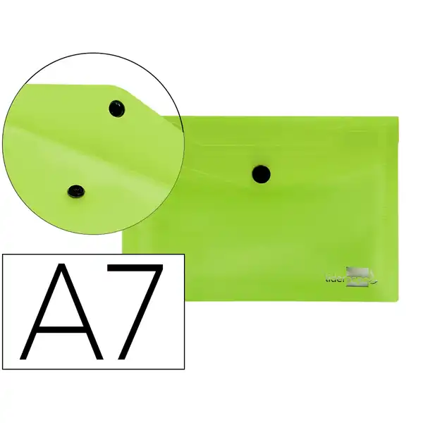 CARPETA LIDERPAPEL DOSSIER BROCHE 44223 PP DIN A7 VERDE TRANSLUCIDO DS41 32849 CARPETA LIDERPAPEL DOSSIER BROCHE 44223 PP DIN A7 VERDE TRANSLUCIDO DS41 32849