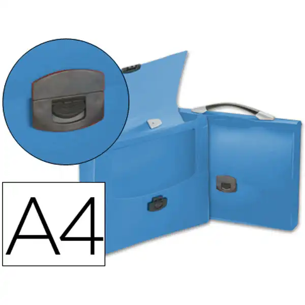 CARPETA LIDERPAPEL PORTADOCUMENTOS BROCHE PP DIN A4 AZUL TRANSPARENTE CON ASA SS33 32861 CARPETA LIDERPAPEL PORTADOCUMENTOS BROCHE PP DIN A4 AZUL TRANSPARENTE CON ASA SS33 32861