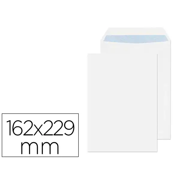 SOBRE LIDERPAPEL BOLSA Nº 16 BLANCO C5 162x229 250 UDS SB37 33309 SOBRE LIDERPAPEL BOLSA Nº 16 BLANCO C5 162x229 250 UDS SB37 33309