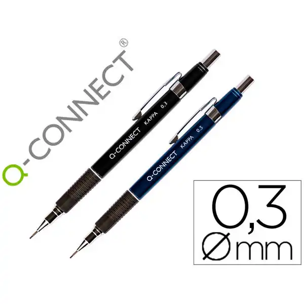 PORTAMINAS Q-CONNECT KAPPA -SUJECION DE CAUCHO 0.3 MM 34223 PORTAMINAS Q-CONNECT KAPPA -SUJECION DE CAUCHO 0.3 MM 34223
