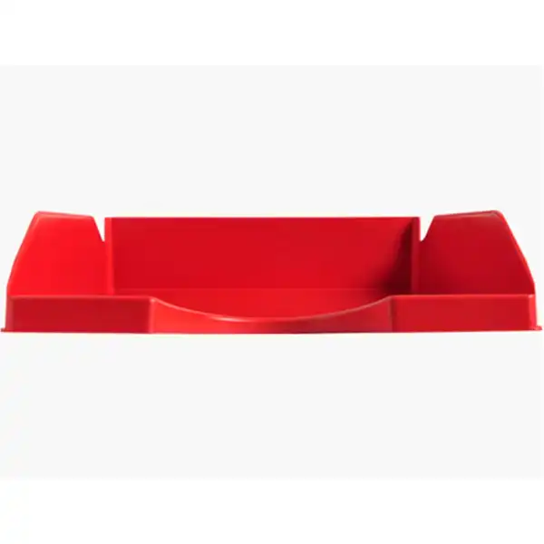 BANDEJA SOBREMESA PLASTICO Q-CONNECT ROJO OPACO 240X70X340 MM KF04190 36178