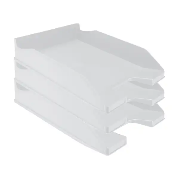BANDEJA PLASTICO APILABLE GRIS OPACO Q-CONNECT KF04194 36181 BANDEJA PLASTICO APILABLE GRIS OPACO Q-CONNECT KF04194 36181
