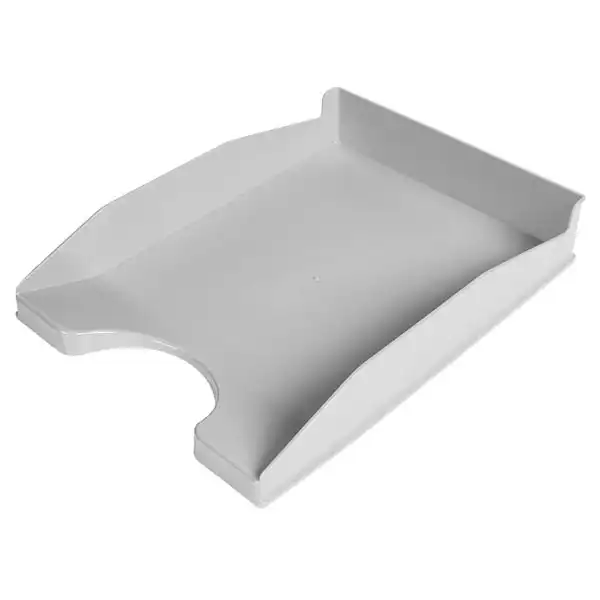BANDEJA PLASTICO APILABLE GRIS OPACO Q-CONNECT KF04194 36181 BANDEJA PLASTICO APILABLE GRIS OPACO Q-CONNECT KF04194 36181