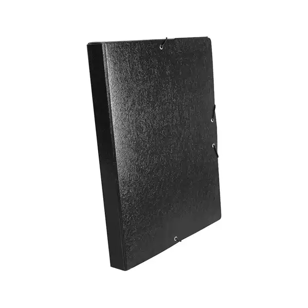 CAJA DE PROYECTOS LOMO 30MM NEGRO CARTON GOFRADO LIDERPAPEL (2632-GF-NE) 37336 CAJA DE PROYECTOS LOMO 30MM NEGRO CARTON GOFRADO LIDERPAPEL (2632-GF-NE) 37336
