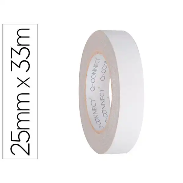 CINTA ADHESIVA Q-CONNECT DOBLE CARA 33 MT X 25 MM KF02221 37881 CINTA ADHESIVA Q-CONNECT DOBLE CARA 33 MT X 25 MM KF02221 37881