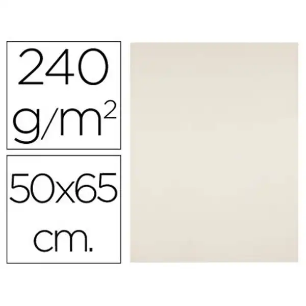 CARTULINA LIDERPAPEL 50X65 CM 240G/M2 CREMA CX07 43467 CARTULINA LIDERPAPEL 50X65 CM 240G/M2 CREMA CX07 43467