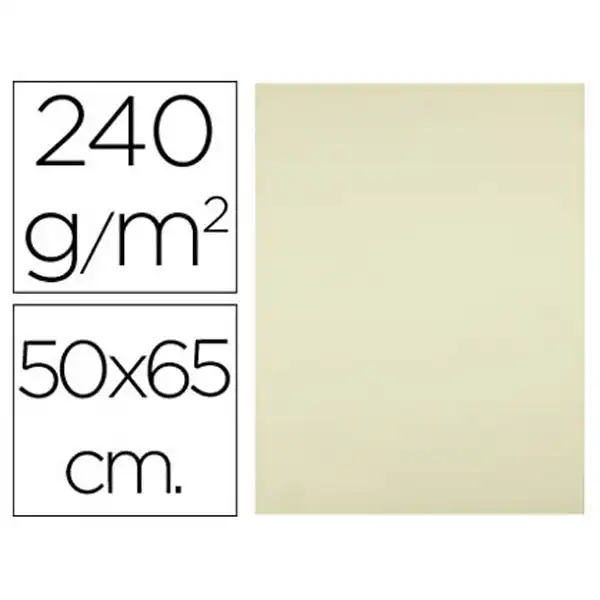 CARTULINA LIDERPAPEL 50X65 CM 240G/M2 AMARILLO CX02 43476 CARTULINA LIDERPAPEL 50X65 CM 240G/M2 AMARILLO CX02 43476