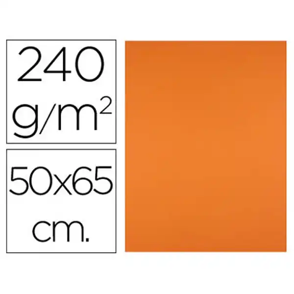 CARTULINA LIDERPAPEL 50X65 CM 240G/M2 NARANJA CX09 43478 CARTULINA LIDERPAPEL 50X65 CM 240G/M2 NARANJA CX09 43478