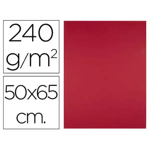 CARTULINA LIDERPAPEL 50X65 CM 240G/M2 ROJO NAVIDAD CX17 43483 CARTULINA LIDERPAPEL 50X65 CM 240G/M2 ROJO NAVIDAD CX17 43483
