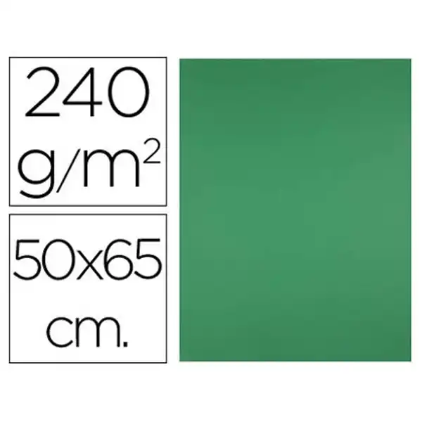 CARTULINA LIDERPAPEL 50X65 CM 240G/M2 VERDE NAVIDAD CX15 43484 CARTULINA LIDERPAPEL 50X65 CM 240G/M2 VERDE NAVIDAD CX15 43484