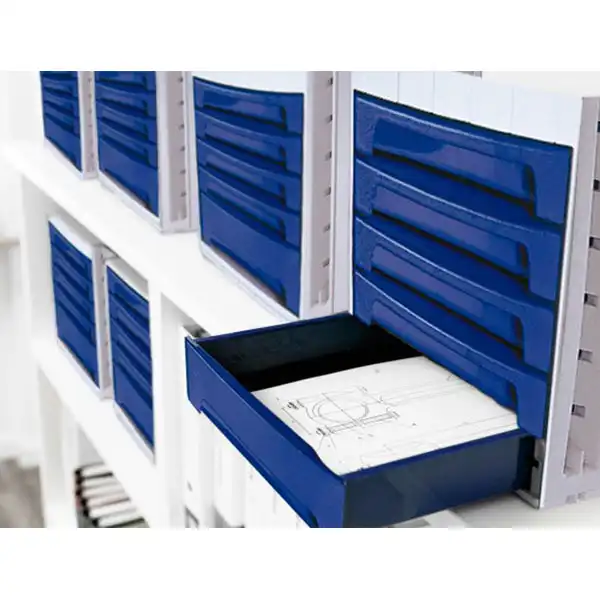 MODULO Q-CONNECT 6 CAJONES AZUL KF18431 43581 MODULO Q-CONNECT 6 CAJONES AZUL KF18431 43581