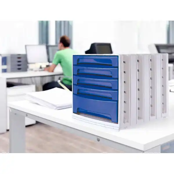 MODULO Q-CONNECT 6 CAJONES AZUL KF18431 43581 MODULO Q-CONNECT 6 CAJONES AZUL KF18431 43581
