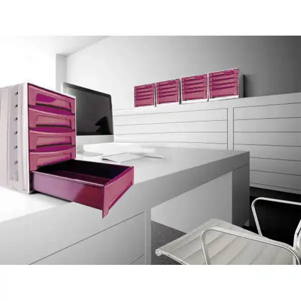 MODULO Q-CONNECT 6 CAJONES BURDEOS KF18433 43583 MODULO Q-CONNECT 6 CAJONES BURDEOS KF18433 43583