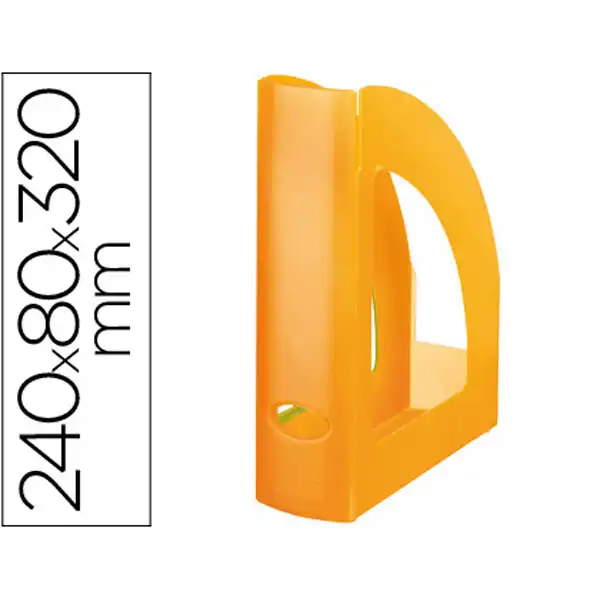 REVISTERO PLASTICO Q-CONNECT NARANJA TRANSLUCIDO KF04215 43603 REVISTERO PLASTICO Q-CONNECT NARANJA TRANSLUCIDO KF04215 43603
