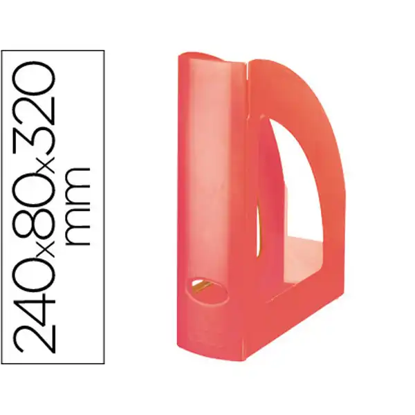 REVISTERO Q-CONNECT PLASTICO ROJO TRANSLUCIDO KF04210 43604 REVISTERO Q-CONNECT PLASTICO ROJO TRANSLUCIDO KF04210 43604