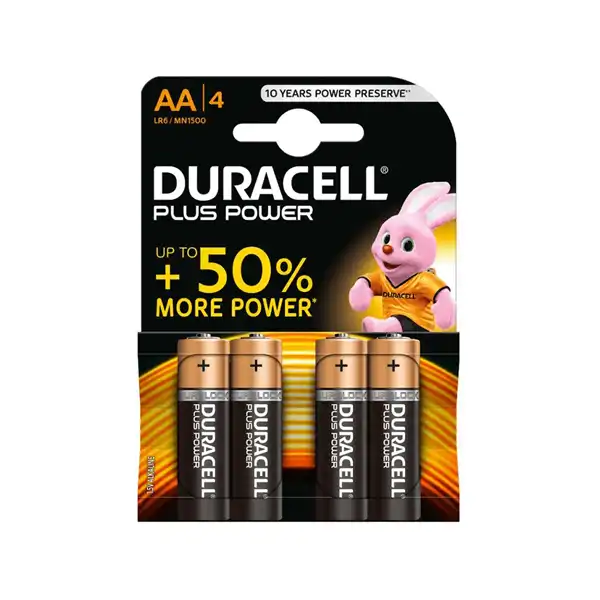 PILAS DURACELL AA ALCALINAS PLUS POWER 4 PILAS LR03 940279 33869 49962 PILAS DURACELL AA ALCALINAS PLUS POWER 4 PILAS LR03 940279 33869 49962