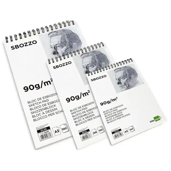 BLOC DIBUJO LPP ESBOZOS ESPIRAL A4 210X297MM 100 HJ 90G/M2 SIN RECUADRO DE04 50337 BLOC DIBUJO LPP ESBOZOS ESPIRAL A4 210X297MM 100 HJ 90G/M2 SIN RECUADRO DE04 50337