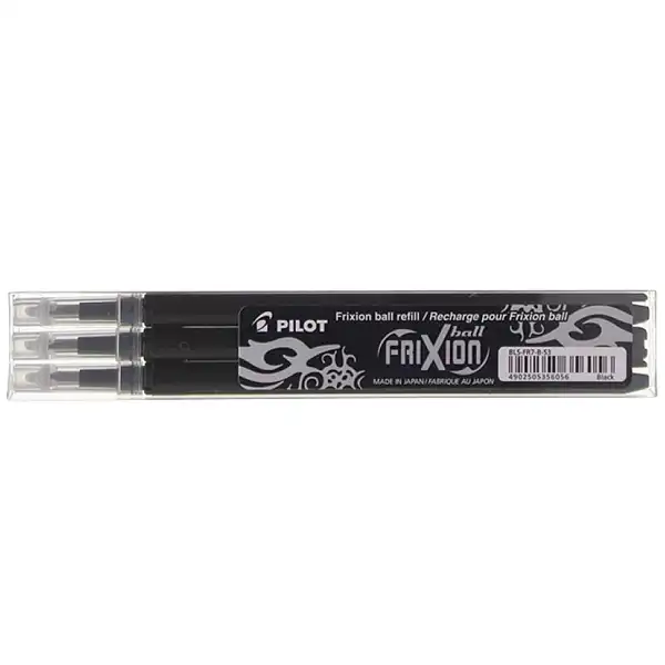 RECAMBIO BOLIGRAFO FRIXION TINTA BORRABLE NEGRO PILOT NRFXN 54974