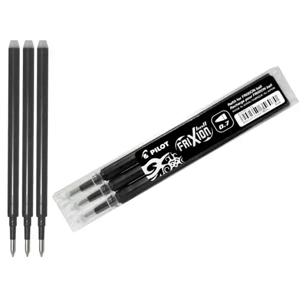 RECAMBIO BOLIGRAFO FRIXION TINTA BORRABLE NEGRO PILOT NRFXN 54974
