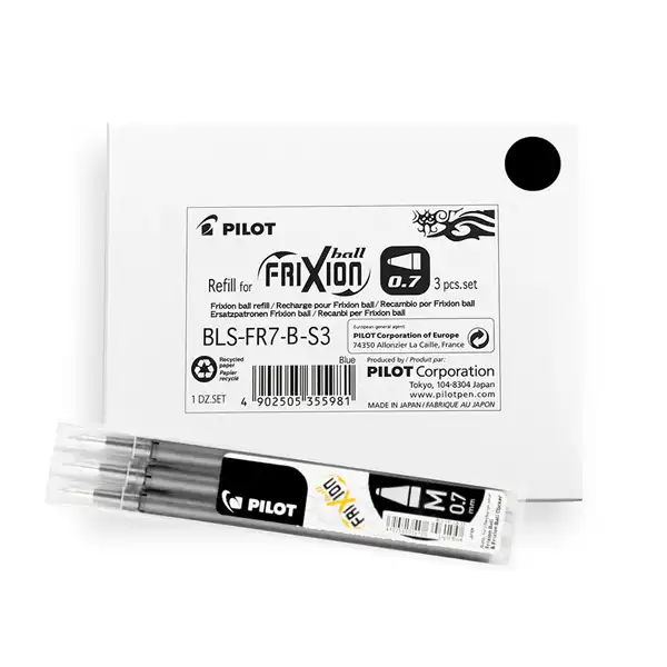 RECAMBIO BOLIGRAFO FRIXION TINTA BORRABLE NEGRO PILOT NRFXN 54974