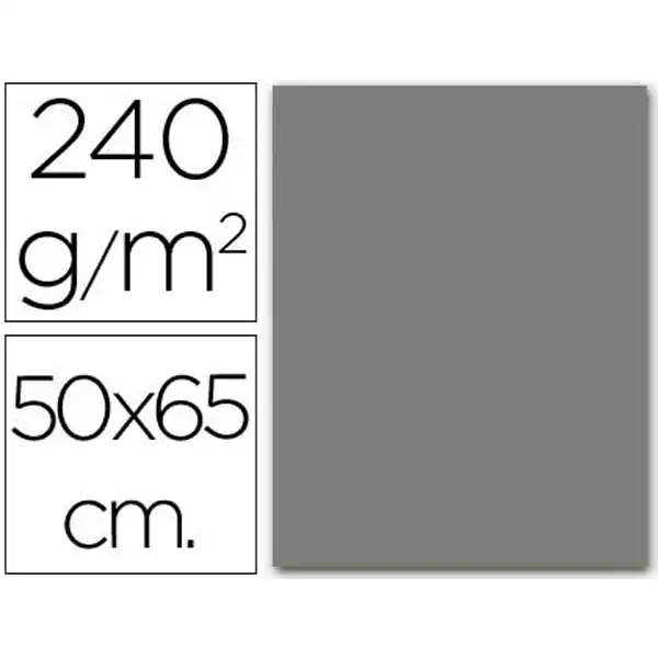 CARTULINA LIDERPAPEL 50X65 CM GRIS 240 GR UNIDAD CX47 57792 CARTULINA LIDERPAPEL 50X65 CM GRIS 240 GR UNIDAD CX47 57792