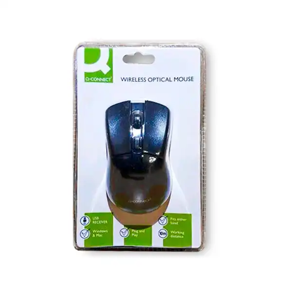 RATON OPTICO Q-CONNECT INALAMBRICO NEGRO 58570 KF16196 58570 RATON OPTICO Q-CONNECT INALAMBRICO NEGRO 58570 KF16196 58570