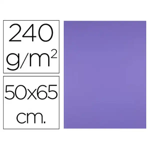 CARTULINA LIDERPAPEL 50X65 CM 240 G/M2 PURPURA CX52 58651 CARTULINA LIDERPAPEL 50X65 CM 240 G/M2 PURPURA CX52 58651